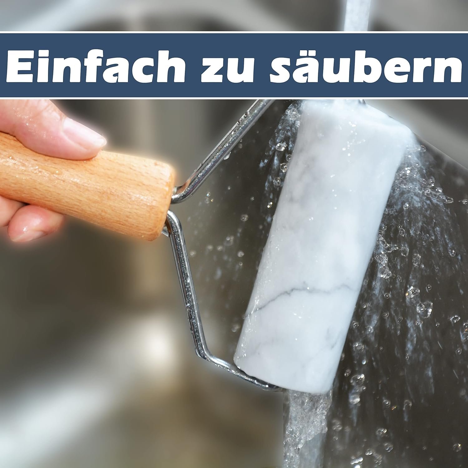 Small Marble Rolling Pin Pizza Roller, Marble Dough Roller Non-Stick T-Type, For Cake Baking Tortilla Fudge Pizza Cookies and Other Kitchen Baking Cooking (Type 2 White).