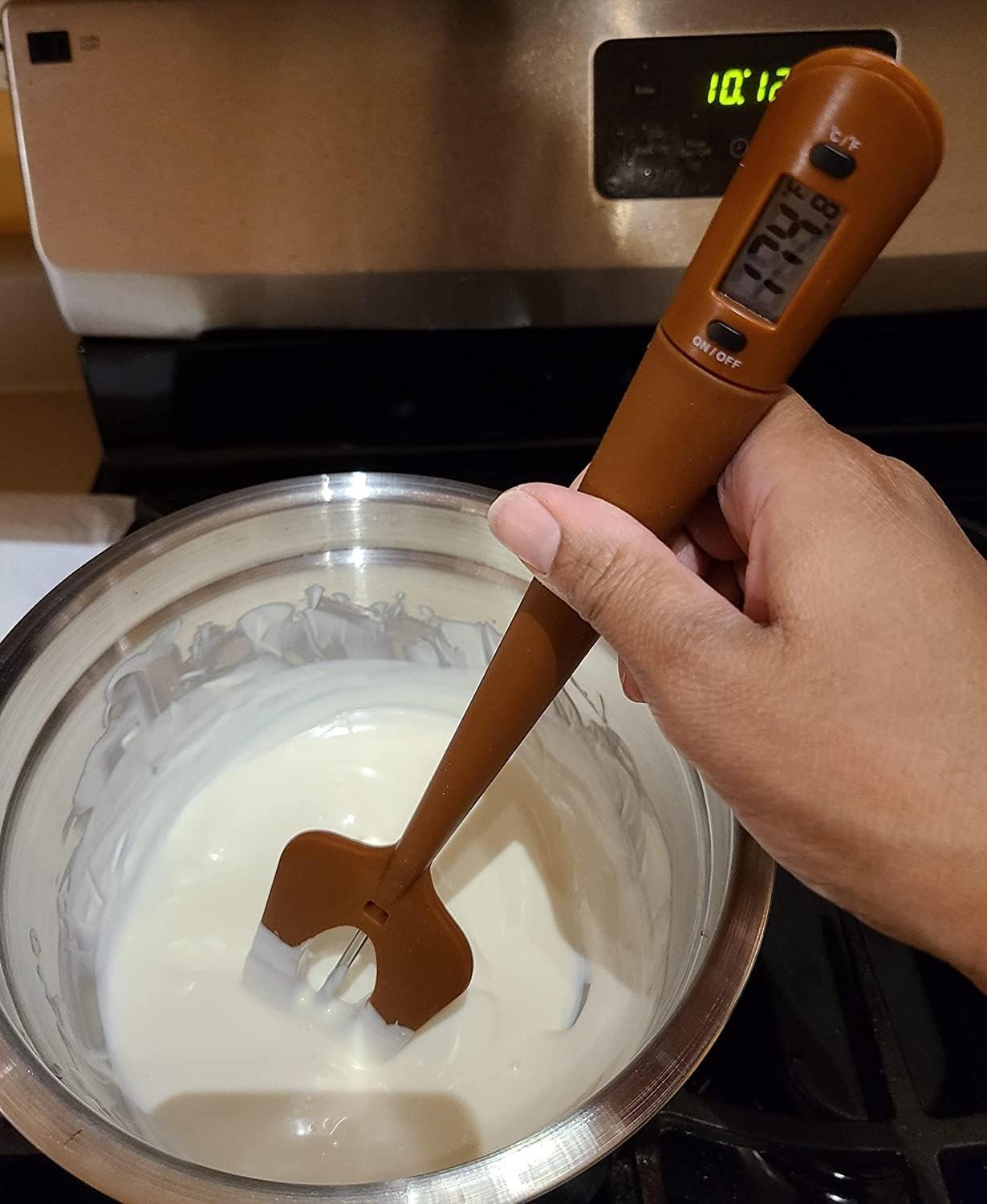 SMISME SMISME Candy Chocolate Thermometer, Long Probe Easy Read Digital Spatula Thermometer Takes Food Temperature While You Stir for Kitchen Cooking, Baking, BBQ, Sauce, Jam Making