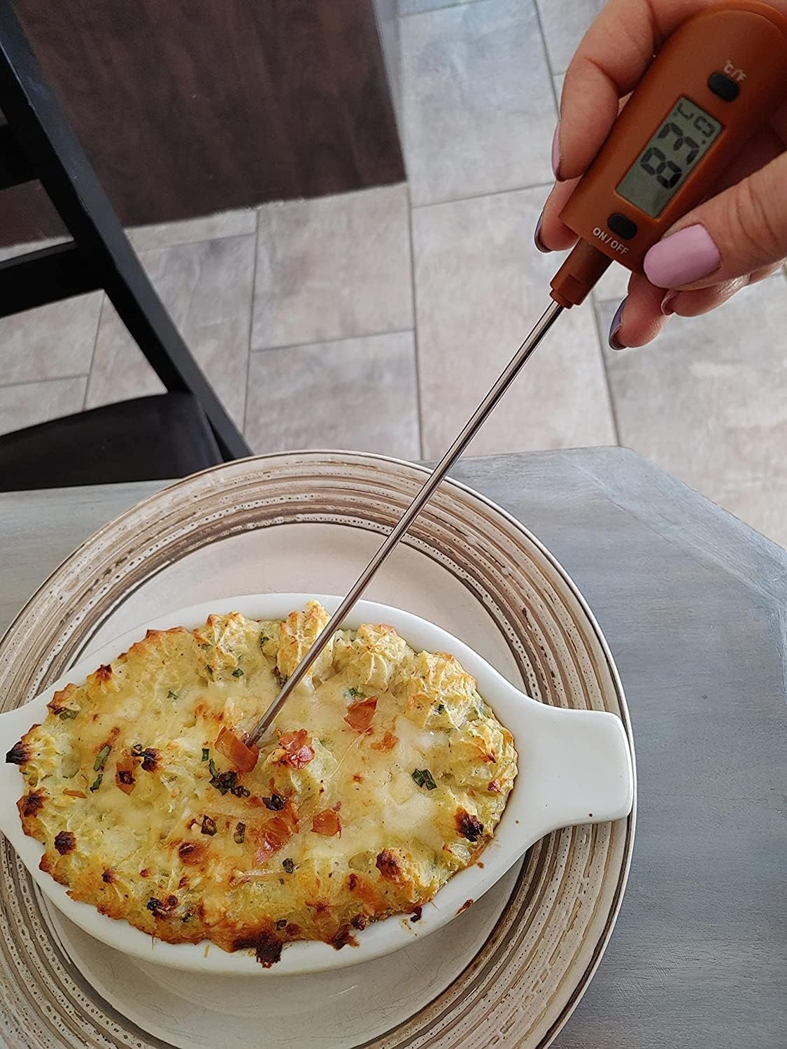 SMISME SMISME Candy Chocolate Thermometer, Long Probe Easy Read Digital Spatula Thermometer Takes Food Temperature While You Stir for Kitchen Cooking, Baking, BBQ, Sauce, Jam Making