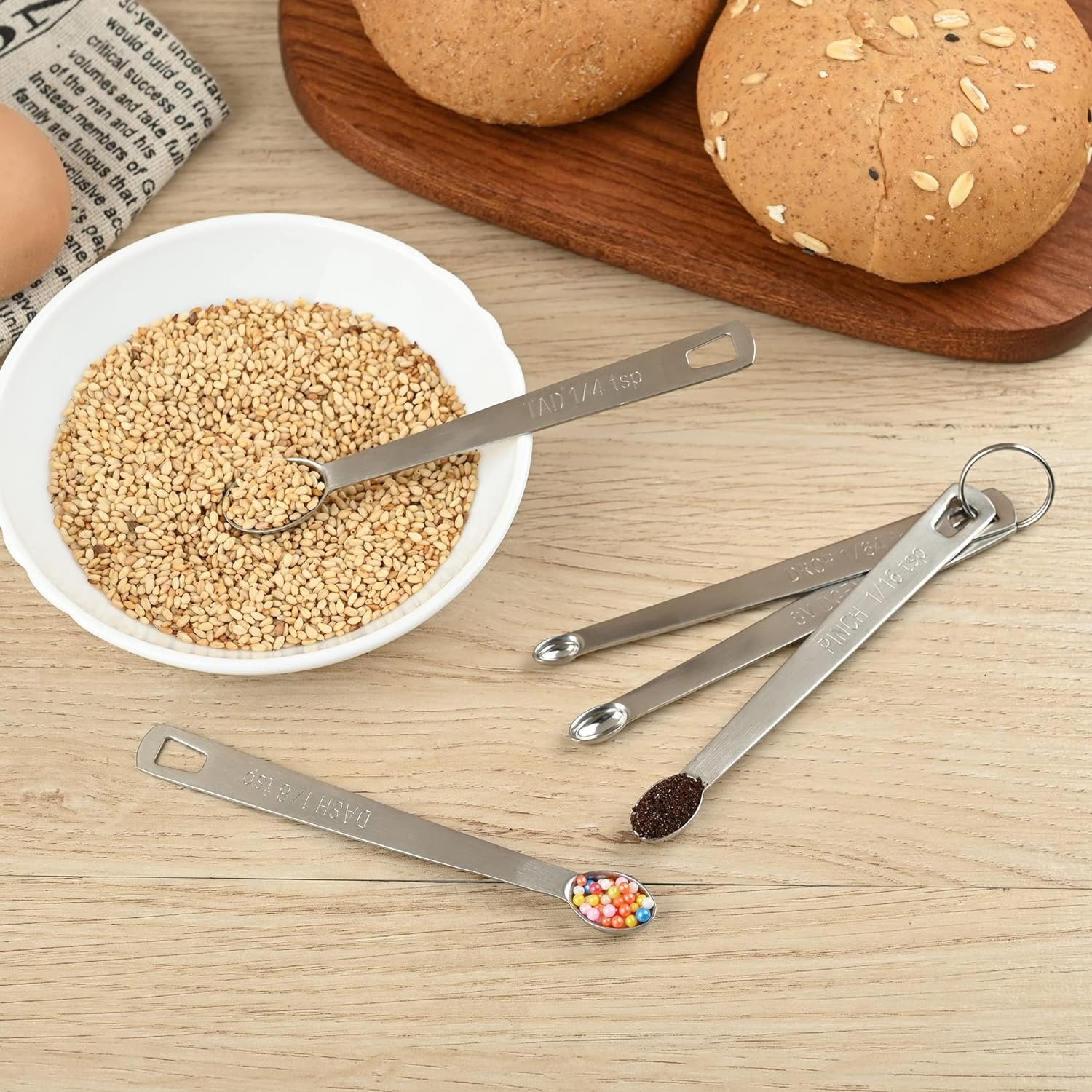 Smithcraft Measuring Cups and Spoons Set, 18/8 Measuring Cup Set, Stainless Steel Measuring Cups and Spoons, Metal Measuring Cups, 7 Kitchen Measure Cups 6 Measuring Spoons, Baking Measuring Set 13 Smithcraft Measuring Cups and Spoons Set, 18/8 Measuring Cup Set, Stainless Steel Measuring Cups and Spoons, Metal Measuring Cups, 7 Kitchen Measure Cups 6 Measuring Spoons, Baking Measuring Set 13