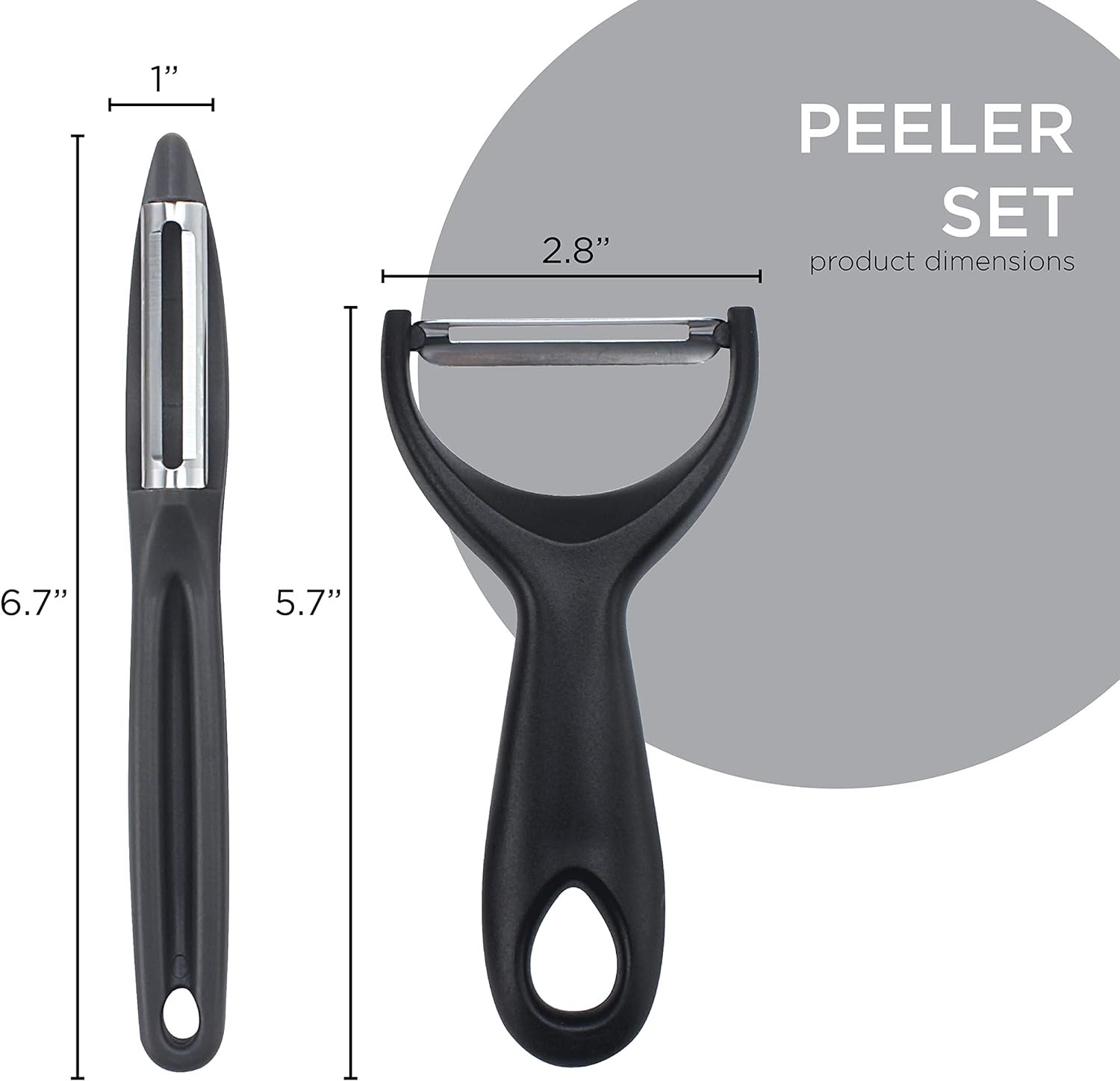 Social Chef 2-Piece Vegetable Peeler Set- Set of 2 Stainless Steel Blade Vegetable Peelers Set - Y Peeler and Swivel Peeler for Peeling Potatoes, Vegetables and Fruits (Pink) Social Chef 2-Piece Vegetable Peeler Set- Set of 2 Stainless Steel Blade Vegetable Peelers Set - Y Peeler and Swivel Peeler for Peeling Potatoes, Vegetables and Fruits (Pink)