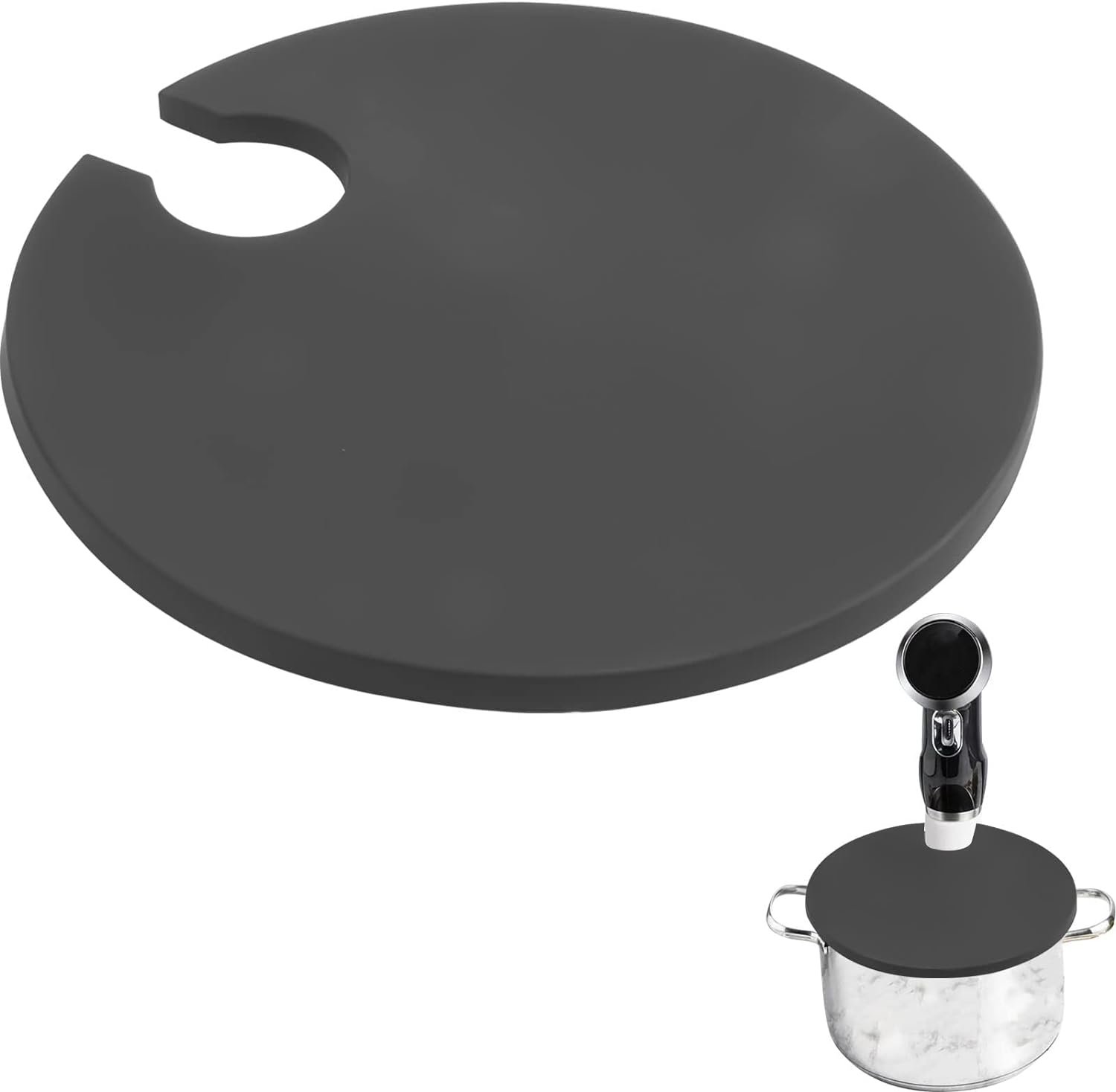 Sous Vacuum and Vide Lid Cooking Sous Vacuum and Vide Cooker Fits Up to 10.5 Pot, Prevent Water Evaporation and Retain Flavor for Stock