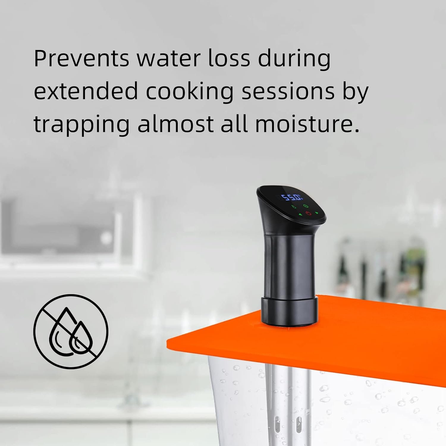 Sous Vide Precision Cooker Silicone Lids, Fits Up to 10.6 in*13 in pot, Compatible with Culinary Sous Vide Precision Cookers, Prevent Water Evaporation and Retain Flavor…