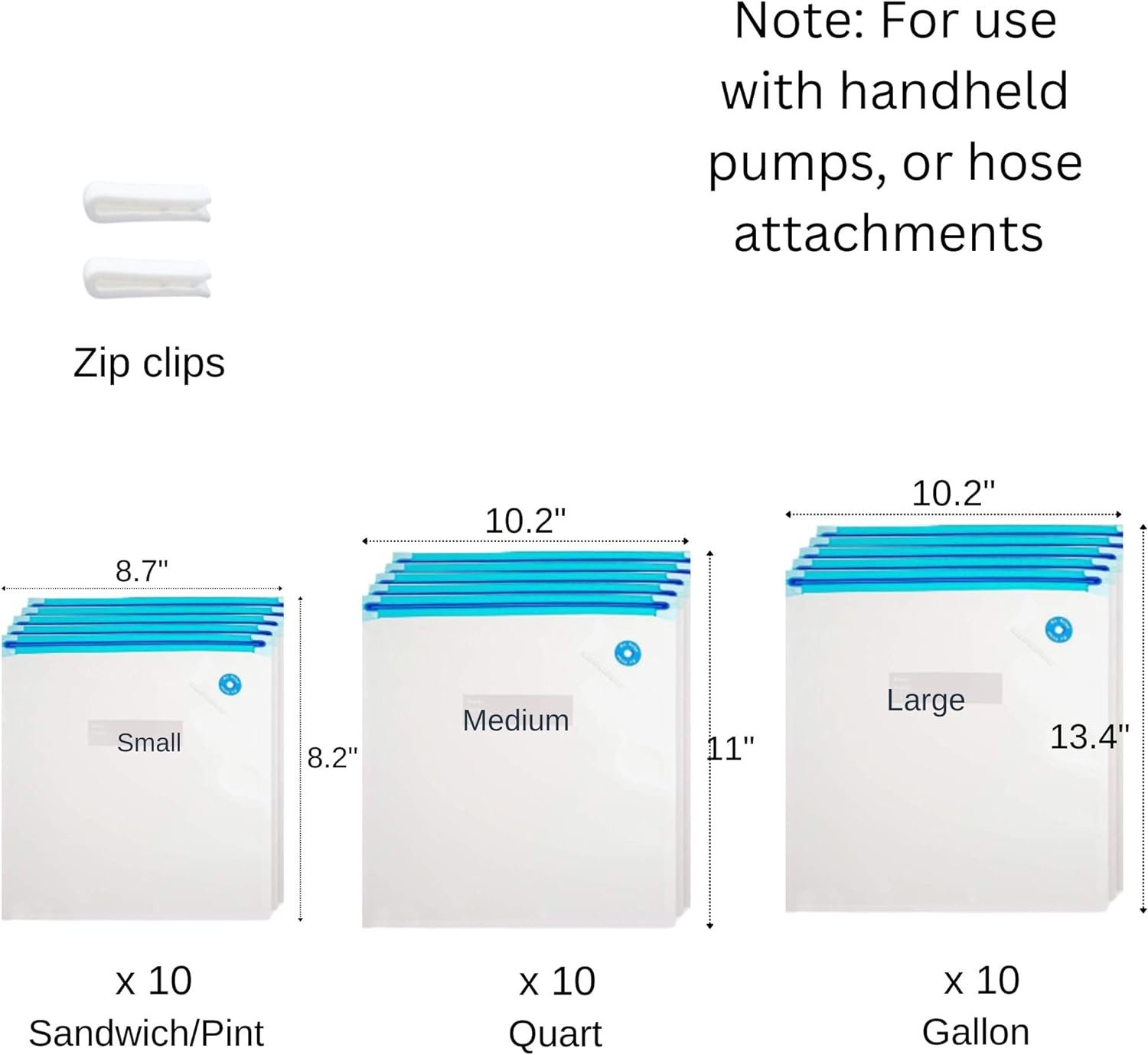 SousBear Sous Vide Bags with Pump 20pack Pint,Quart,Gallon Reusable Vacuum Food Storage Bags, Freezer Safe, Commercial Grade, Heavy Duty, BPA Free, Great for vac storage, or sous vide SousBear Sous Vide Bags with Pump 20pack Pint,Quart,Gallon Reusable Vacuum Food Storage Bags, Freezer Safe, Commercial Grade, Heavy Duty, BPA Free, Great for vac storage, or sous vide