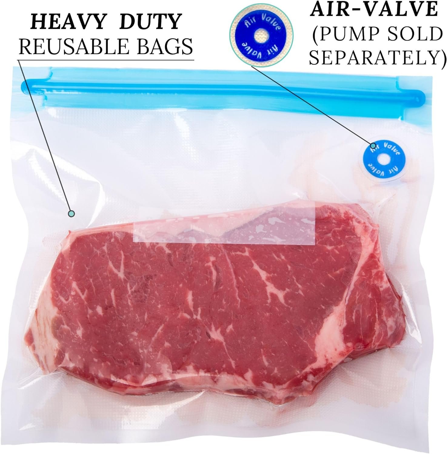 SousBear Sous Vide Bags with Pump 20pack Pint,Quart,Gallon Reusable Vacuum Food Storage Bags, Freezer Safe, Commercial Grade, Heavy Duty, BPA Free, Great for vac storage, or sous vide SousBear Sous Vide Bags with Pump 20pack Pint,Quart,Gallon Reusable Vacuum Food Storage Bags, Freezer Safe, Commercial Grade, Heavy Duty, BPA Free, Great for vac storage, or sous vide