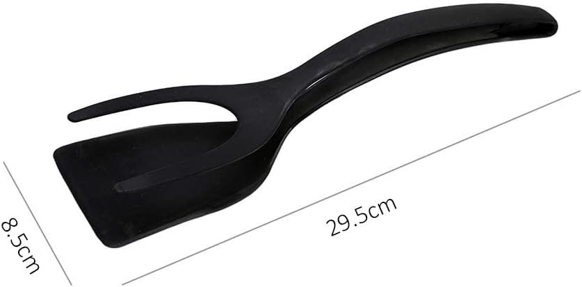 Spatula Made of Nylon with Non-Stick Coating for Pancakes, Hamburgers, Eggs. French Toast Omelet Fried Egg Turners Grip and Flip Spatula Bread Tongs