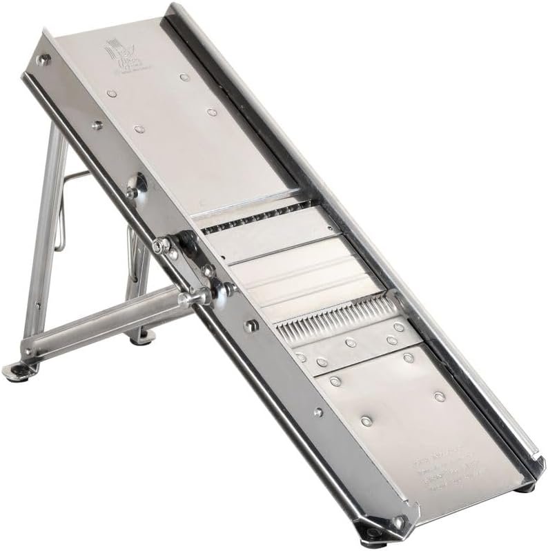 stainless-steel-bron-mandolin-slicer-without-pusher-215030-gray - Cooking Appliance World