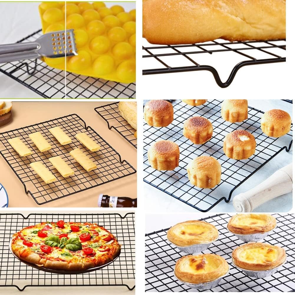 Stainless Steel Cooling Rack for Cooking Roasting Baking Drying, Wire Rack for Cookies Oven Rack, Oven Safe Heavy Duty Grill Rack Stainless Steel Cooling Rack for Cooking Roasting Baking Drying, Wire Rack for Cookies Oven Rack, Oven Safe Heavy Duty Grill Rack