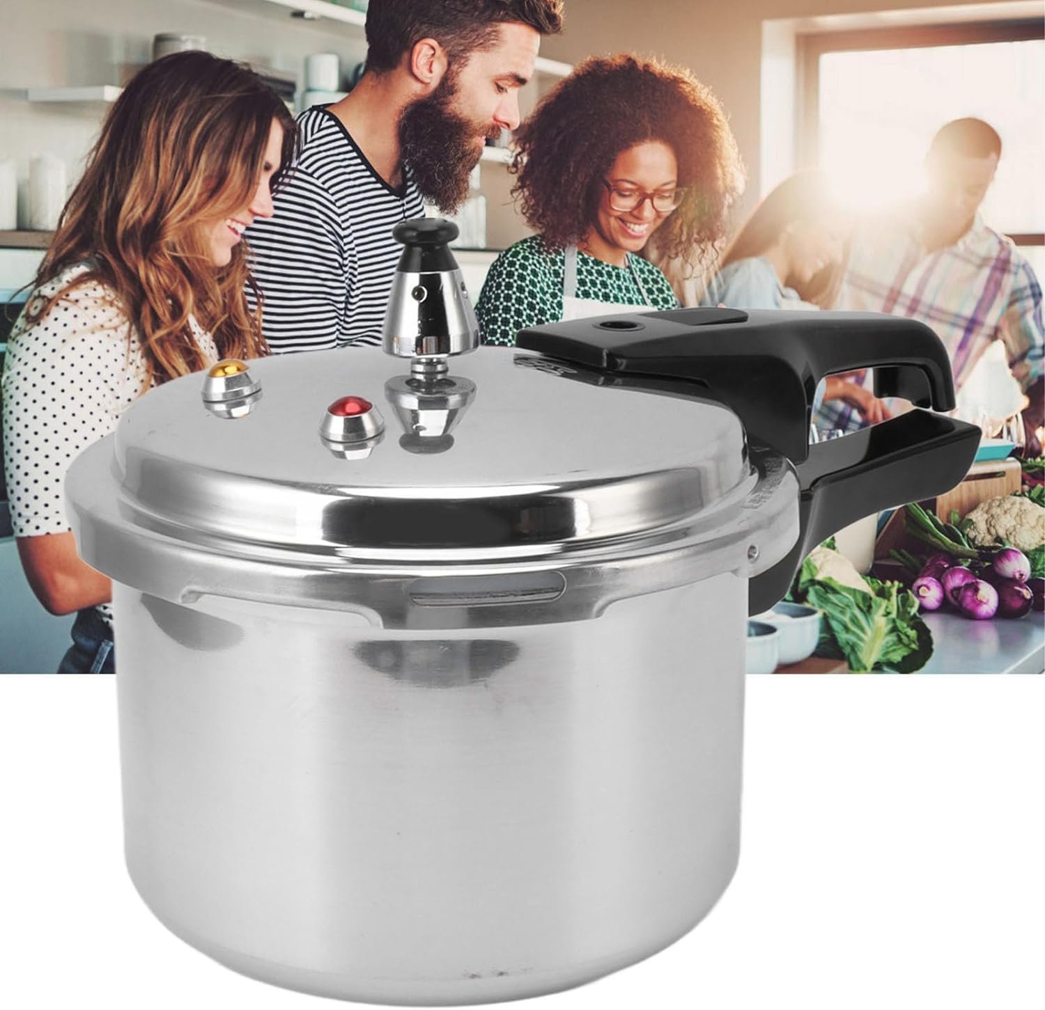 Stainless Steel Mini Pressure Cooker, 3L Stainless Steel Pressure Cooker Reliable Food Grade Performance for Gas Stove