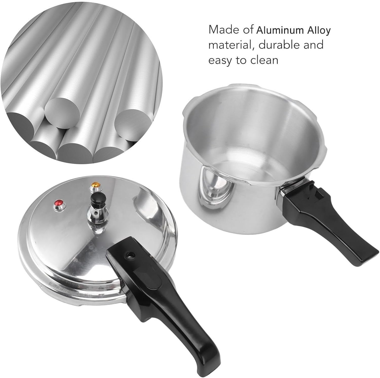 Stainless Steel Mini Pressure Cooker, 3L Stainless Steel Pressure Cooker Reliable Food Grade Performance for Gas Stove