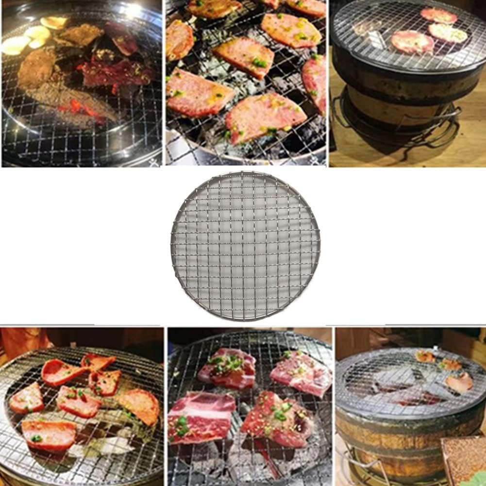 Stainless Steel Round Wire Baking Cooling Rack for Airfryer Oven, Nonstick Cooling Roasting Rack Net Grill Barbecue Rack for Cooling Cookie Bread Cake (180mm/7)