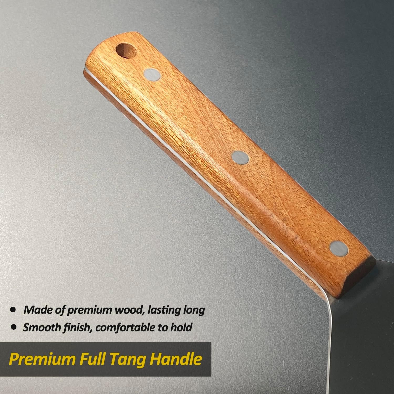 Stainless Steel Spatula Set, Grill Spatula Set with Full Tang Handle  Beveled Edges, Long Wide Spatula for Cast Iron Griddle BBQ Flat Top Grill, Pancake Spatula, Smash Burgers Metal Spatula