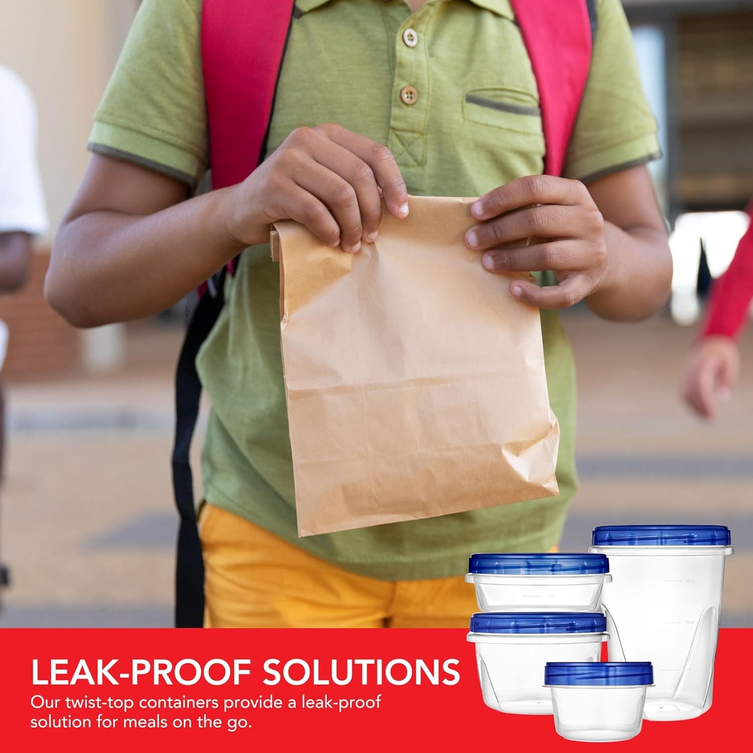 Stock Your Home 16oz Plastic Containers with Twist Top Lids (10 Pack), 2 Cup Freezer Containers with Lids for Leftover Food, Airtight Reusable Soup Containers with Lids, Microwave and Dishwasher Safe