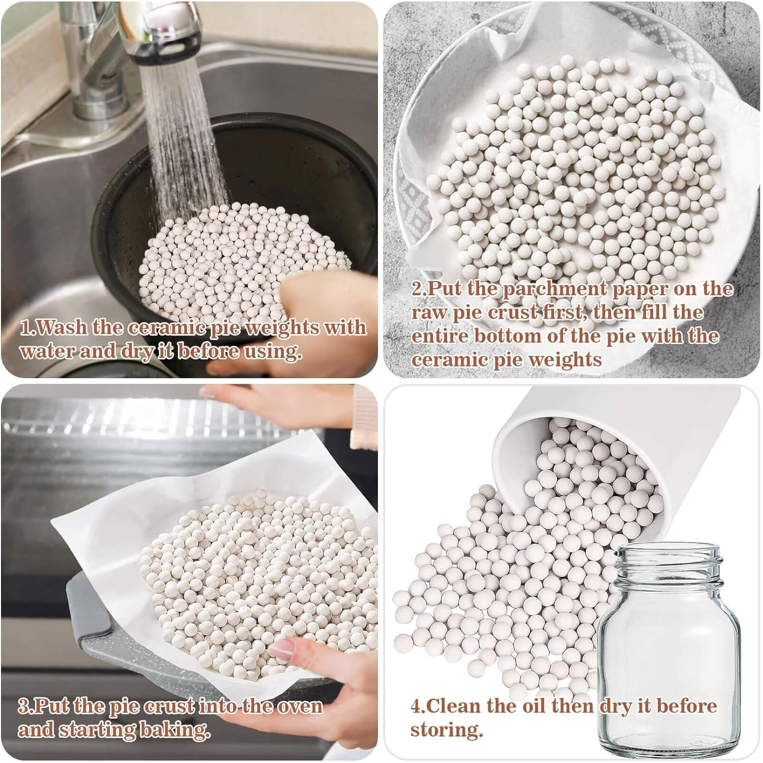 Sukh 1LB Pie Weights for Baking - Pie Crust Weights Ceramic Pie Weights Baking Weights Ceramic Weights Ceramic Beans for Baking Reusable Natural Ceramic Stoneware Sukh 1LB Pie Weights for Baking - Pie Crust Weights Ceramic Pie Weights Baking Weights Ceramic Weights Ceramic Beans for Baking Reusable Natural Ceramic Stoneware