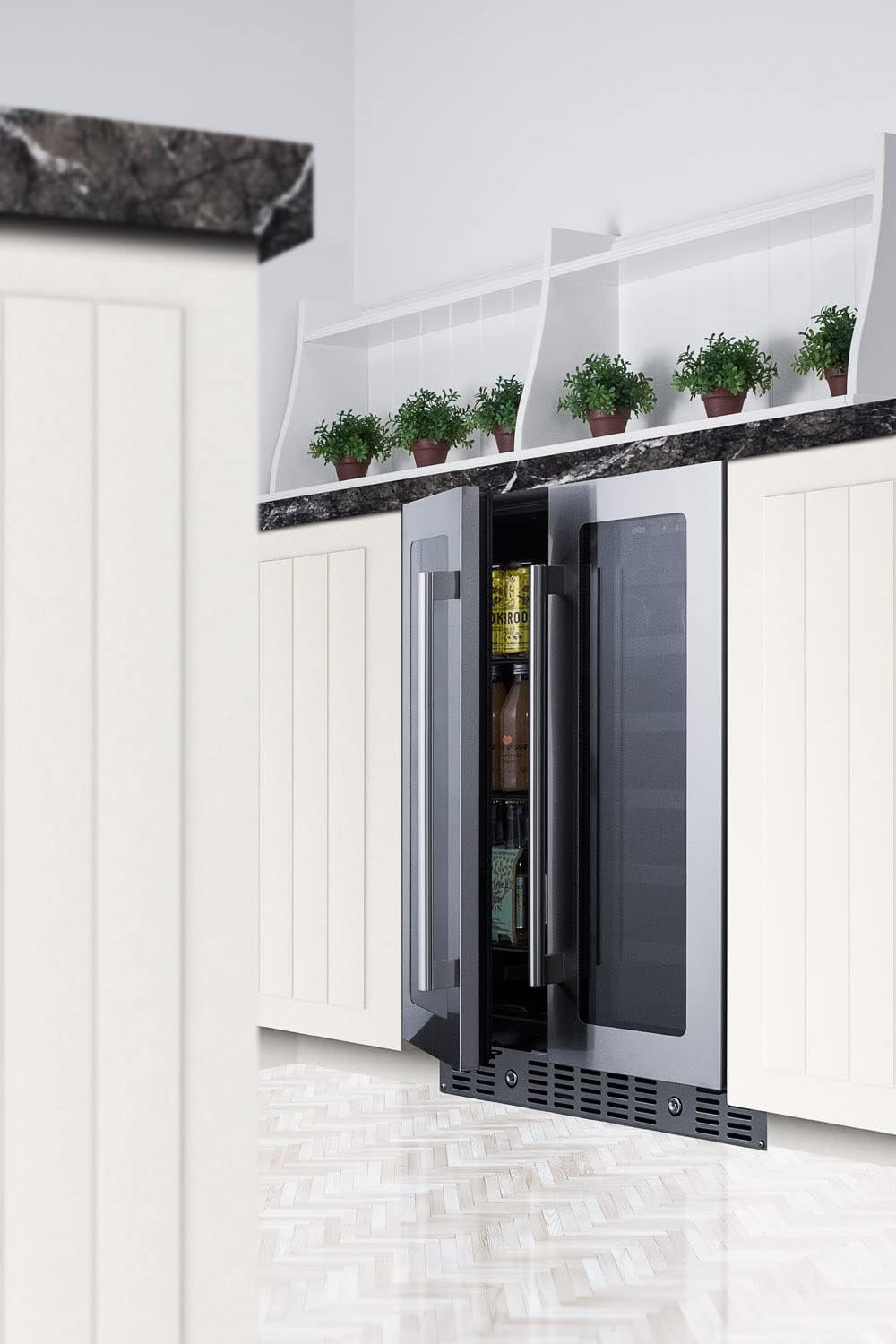 Summit ALFD24WBV 24 ADA Compliant Dual Zone Beverage Center with 4.6 cu. ft. Capacity Digital Thermostats LED Lighting and Automatic Defrost in Stainless Steel Summit ALFD24WBV 24 ADA Compliant Dual Zone Beverage Center with 4.6 cu. ft. Capacity Digital Thermostats LED Lighting and Automatic Defrost in Stainless Steel