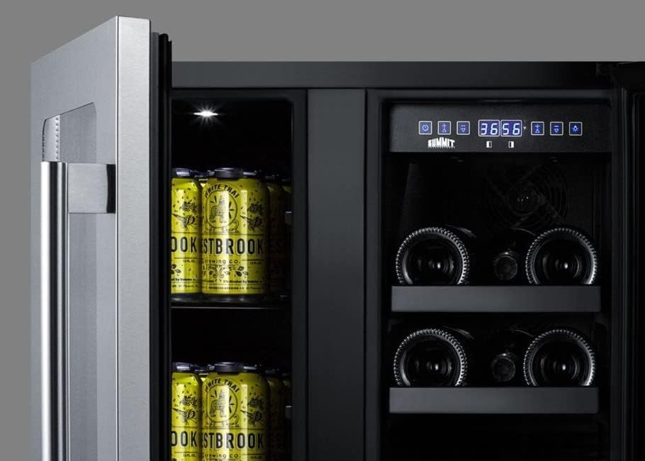 Summit ALFD24WBV 24 ADA Compliant Dual Zone Beverage Center with 4.6 cu. ft. Capacity Digital Thermostats LED Lighting and Automatic Defrost in Stainless Steel Summit ALFD24WBV 24 ADA Compliant Dual Zone Beverage Center with 4.6 cu. ft. Capacity Digital Thermostats LED Lighting and Automatic Defrost in Stainless Steel