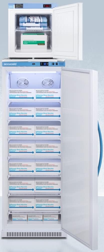 Summit Appliance Accucold ARS12PV-FS24LSTACKMED2 24 Wide All-Refrigerator/All-Freezer Combination, Includes ARS12PV All-refrigerator with Silver-ion Handle and FS30LMED2 Compact All-freezer Summit Appliance Accucold ARS12PV-FS24LSTACKMED2 24 Wide All-Refrigerator/All-Freezer Combination, Includes ARS12PV All-refrigerator with Silver-ion Handle and FS30LMED2 Compact All-freezer