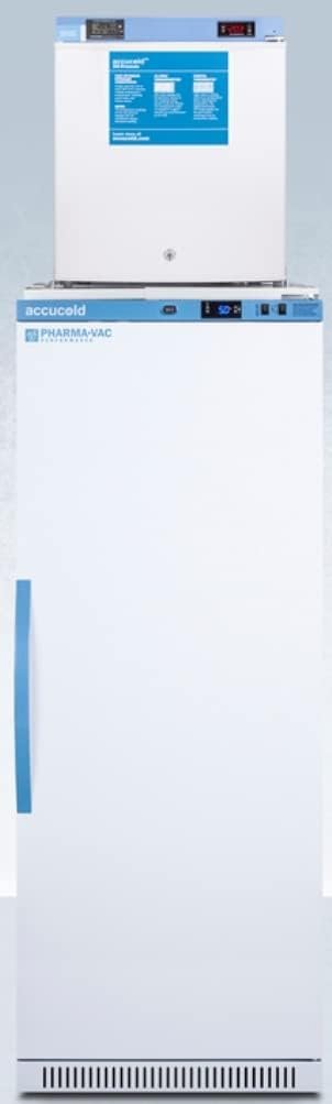 Summit Appliance Accucold ARS12PV-FS24LSTACKMED2 24 Wide All-Refrigerator/All-Freezer Combination, Includes ARS12PV All-refrigerator with Silver-ion Handle and FS30LMED2 Compact All-freezer Summit Appliance Accucold ARS12PV-FS24LSTACKMED2 24 Wide All-Refrigerator/All-Freezer Combination, Includes ARS12PV All-refrigerator with Silver-ion Handle and FS30LMED2 Compact All-freezer