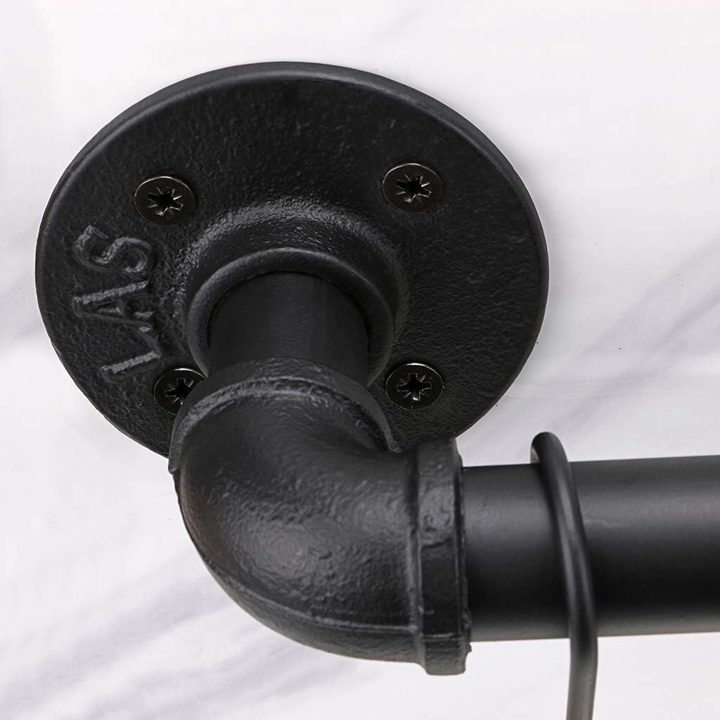 Sumnacon 16 Inch Industrial Pipe Pan Pot Rack with 8-Hooks, Wall Mounted Metal Rail Kitchen Utensil Pot Pan Lid Storage Organizer/Cookware Holder with Hardwares Sumnacon 16 Inch Industrial Pipe Pan Pot Rack with 8-Hooks, Wall Mounted Metal Rail Kitchen Utensil Pot Pan Lid Storage Organizer/Cookware Holder with Hardwares