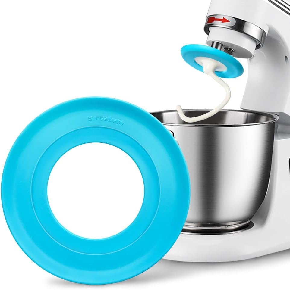 Sunsetbaby Dough Hook Shield for Kitchenaid Mixer, Keep The Mixer Clean, Fit All Type C Shape 3.74in/95mm Diameter Kitchenaid Stand Mixer Hooks (Blue) Sunsetbaby Dough Hook Shield for Kitchenaid Mixer, Keep The Mixer Clean, Fit All Type C Shape 3.74in/95mm Diameter Kitchenaid Stand Mixer Hooks (Blue)