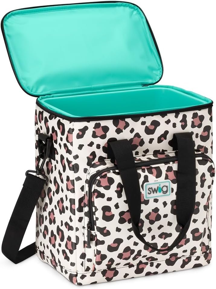 Swig Life Triple Insulated Cooler Bag with Zipper, Large Travel Cooler Bag Holds 16-24 Cans, or 6 Wine Bottles, Insulated Grocery Bag, Food Delivery Bag, or Beach Cooler