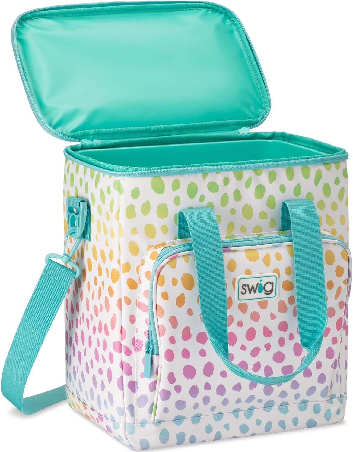 Swig Life Triple Insulated Cooler Bag with Zipper, Large Travel Cooler Bag Holds 16-24 Cans, or 6 Wine Bottles, Insulated Grocery Bag, Food Delivery Bag, or Beach Cooler
