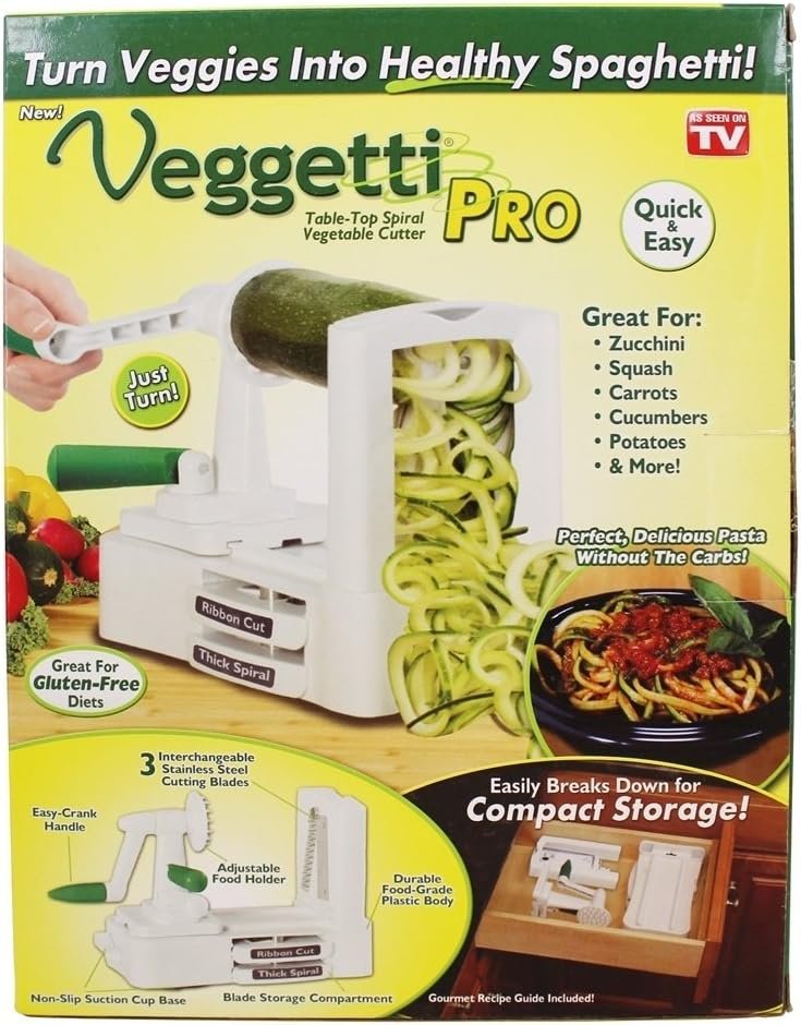 Tabletop Spiral Vegetable Cutter