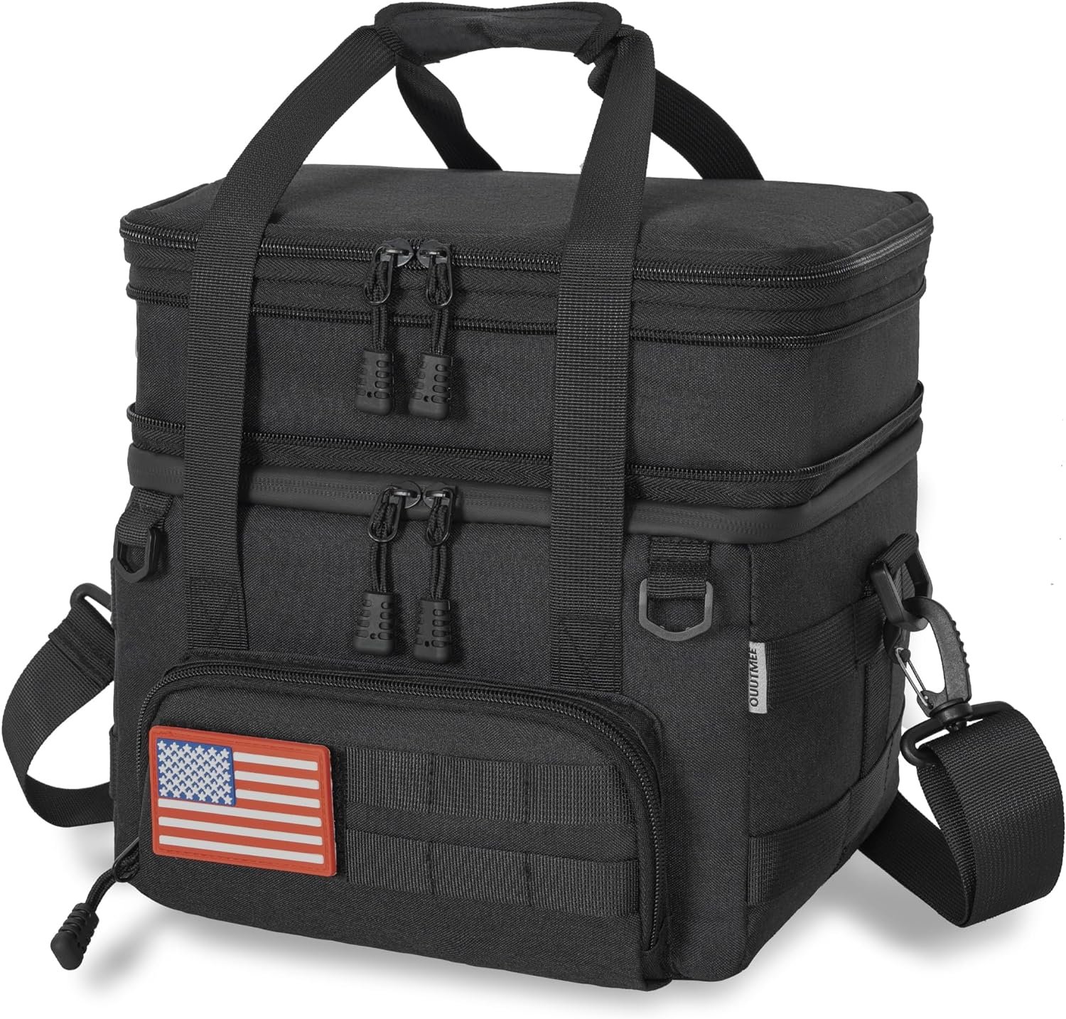 Tactical Lunch Box for Men, Durable Insulated Tactical Lunch Bag with Shoulder Strap for Picnic, Camping, Work