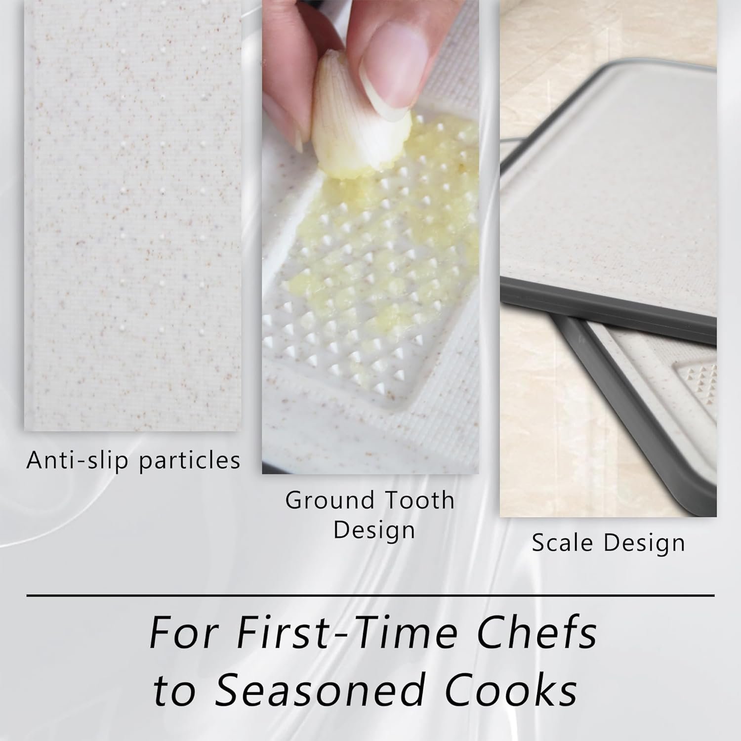 Tagliere Kitchen Cutting Board Set, BPA-Free Kitchen Plastic Cutting Board 2-Piece Set with Easy-Grip Handles and Non-Slip Bottom for Cutting Fruits, Vegetables, Fish and Meat (Marble Green) Tagliere Kitchen Cutting Board Set, BPA-Free Kitchen Plastic Cutting Board 2-Piece Set with Easy-Grip Handles and Non-Slip Bottom for Cutting Fruits, Vegetables, Fish and Meat (Marble Green)