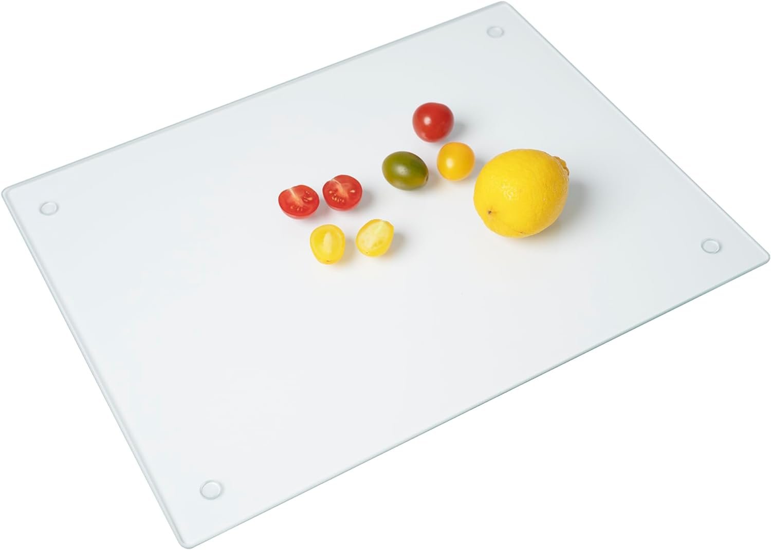 Tempered Glass Cutting Board for Kitchen, Dishwasher Safe, Clear Cutting Board for Countertop, Scratch Resistant, Heat Resistant, Shatter Resistant, 16x12