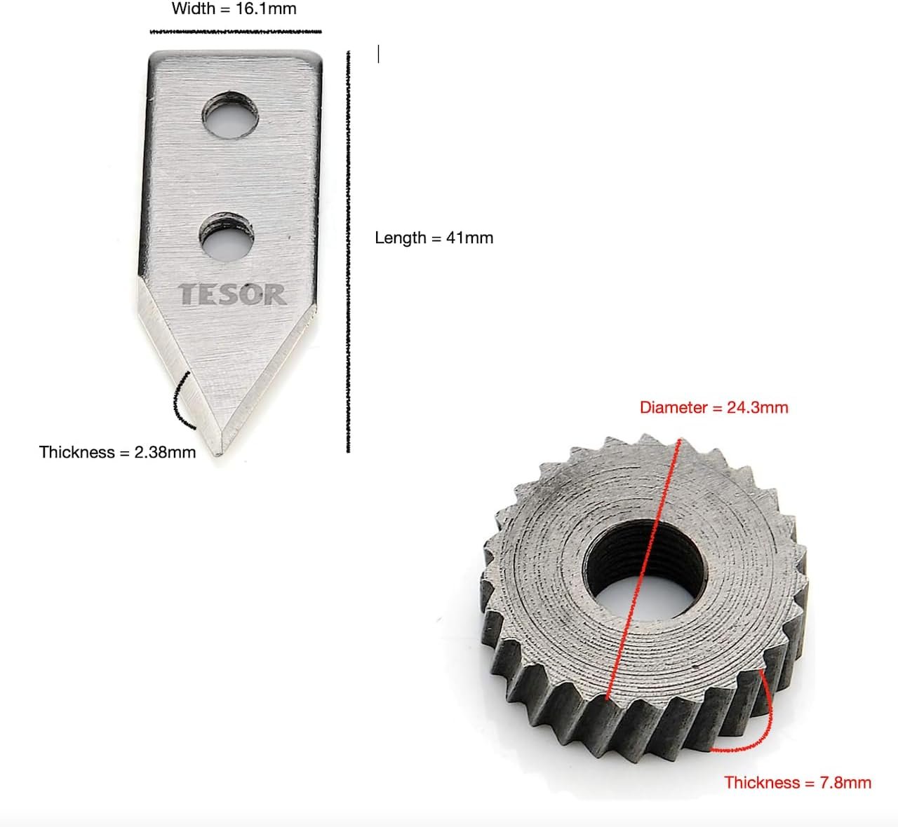 Tesor Replacement Parts - Knife/Blade  Gear Compatible with Edlund #1 Commercial Can Openers (#1 Size - 1 Pack)