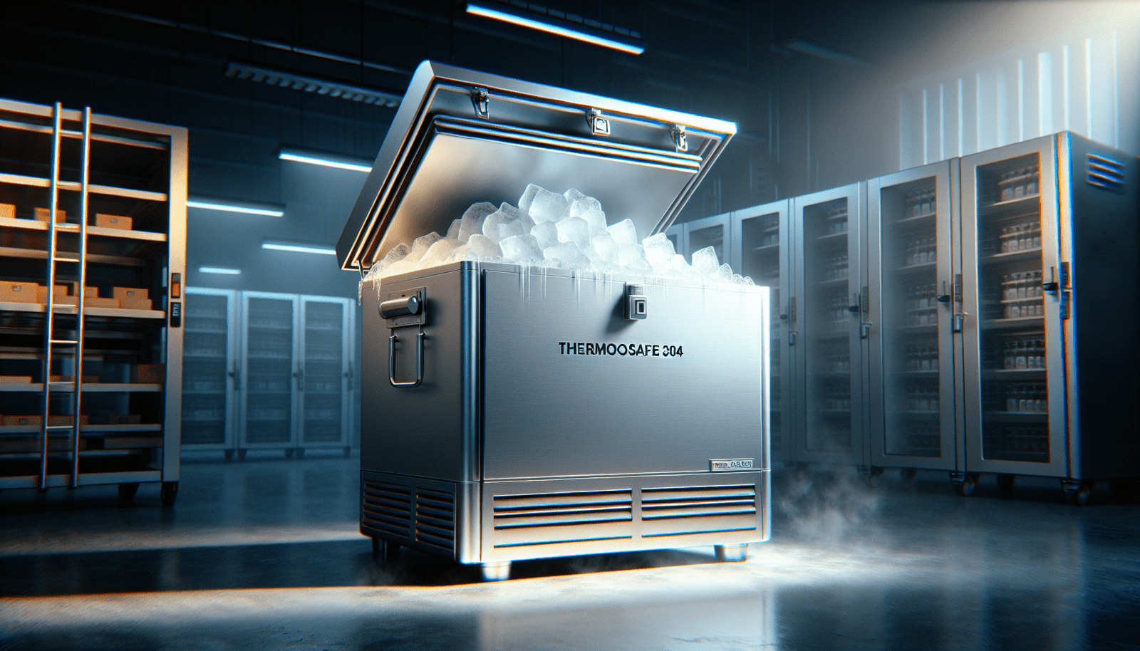 Thermosafe 304 Dry Ice Storage Chest, tabletop, polyethylene, 50 lb capacity