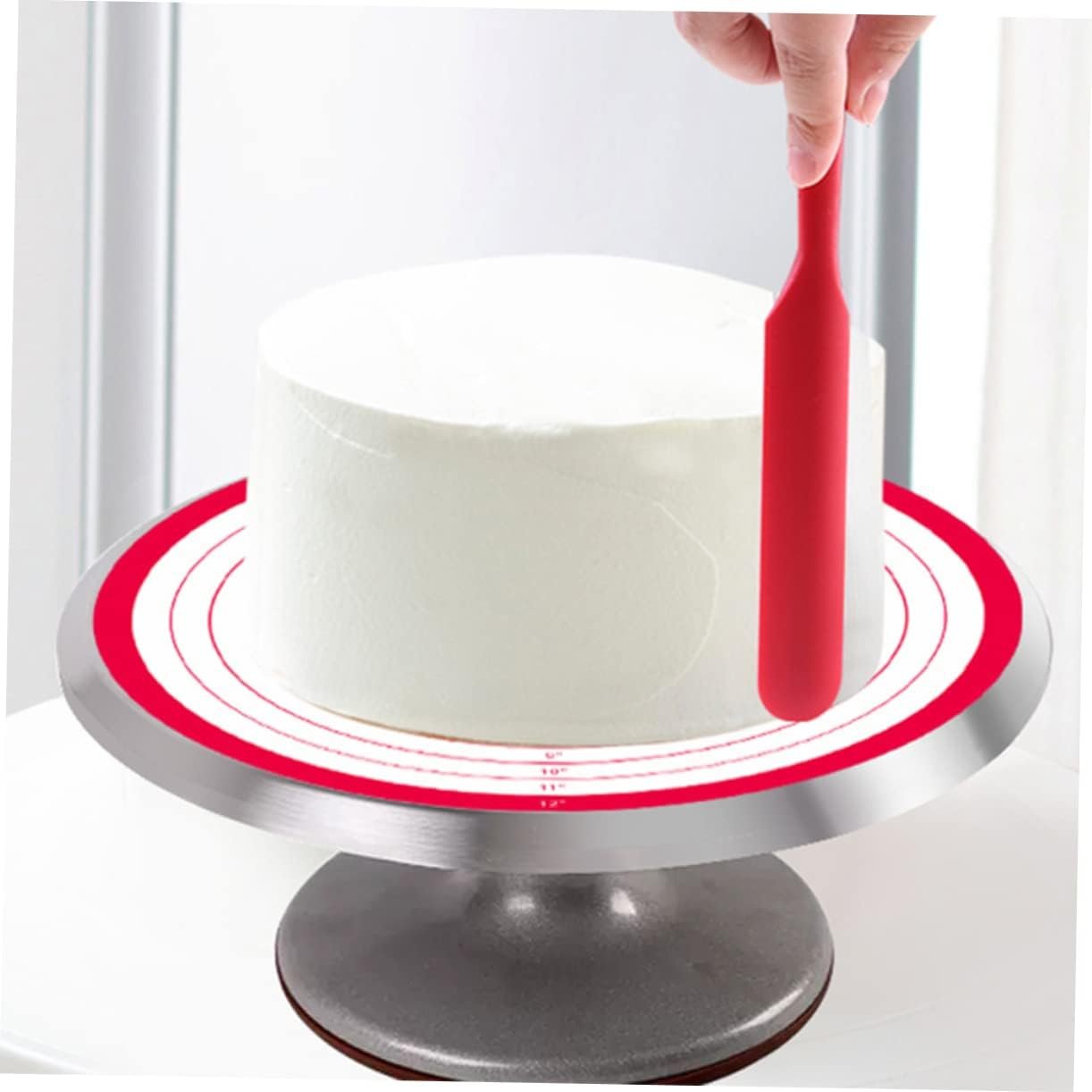 TIDTALEO 1 Set Cutting Board Pad with Scale Oven Toasters Pasties Round Pastry Mat Countertop Rolling Mat Silicone Fondant Mat Reusable Pastry Mat Silicone Rolling Mat Dough Mat