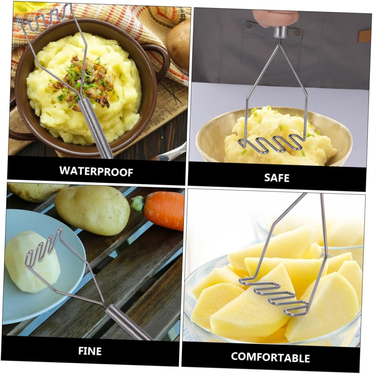 TIDTALEO 2pcs Mud Press Veggie Peeler Potato Presser Kitchen Vegetable Peeler Potato Masher Multifunction Vegtable Peeler Fruit Peeler Household Grinder Stainless Steel TIDTALEO 2pcs Mud Press Veggie Peeler Potato Presser Kitchen Vegetable Peeler Potato Masher Multifunction Vegtable Peeler Fruit Peeler Household Grinder Stainless Steel