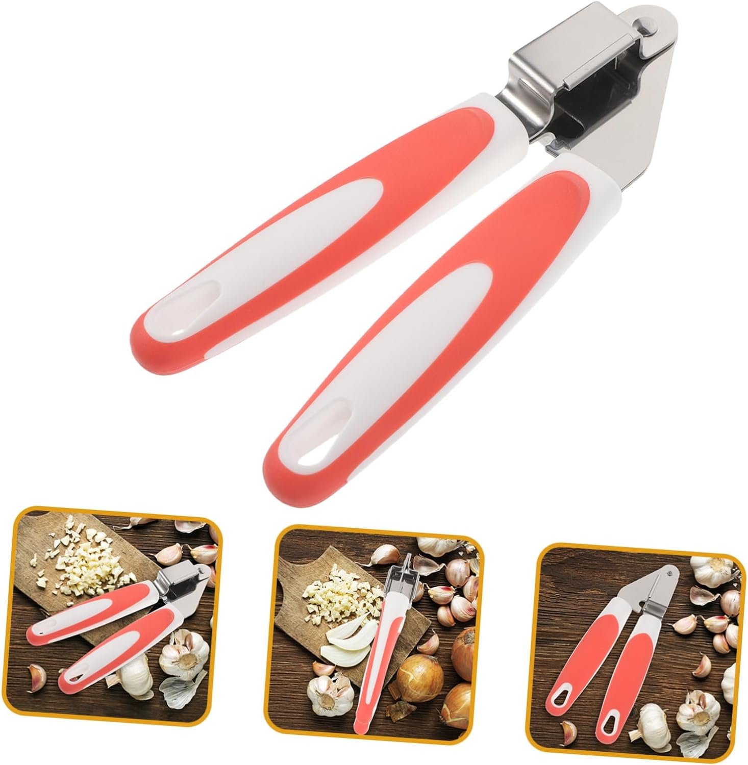 TIDTALEO Garlic Press Kitchen Helper Press Garlic Chopper Ginger Meat Grinder Garlic Mincer Tool Food Presser Garlic Mincer for Kitchen Grinder Tool Manual Squeezer Dicing Machine