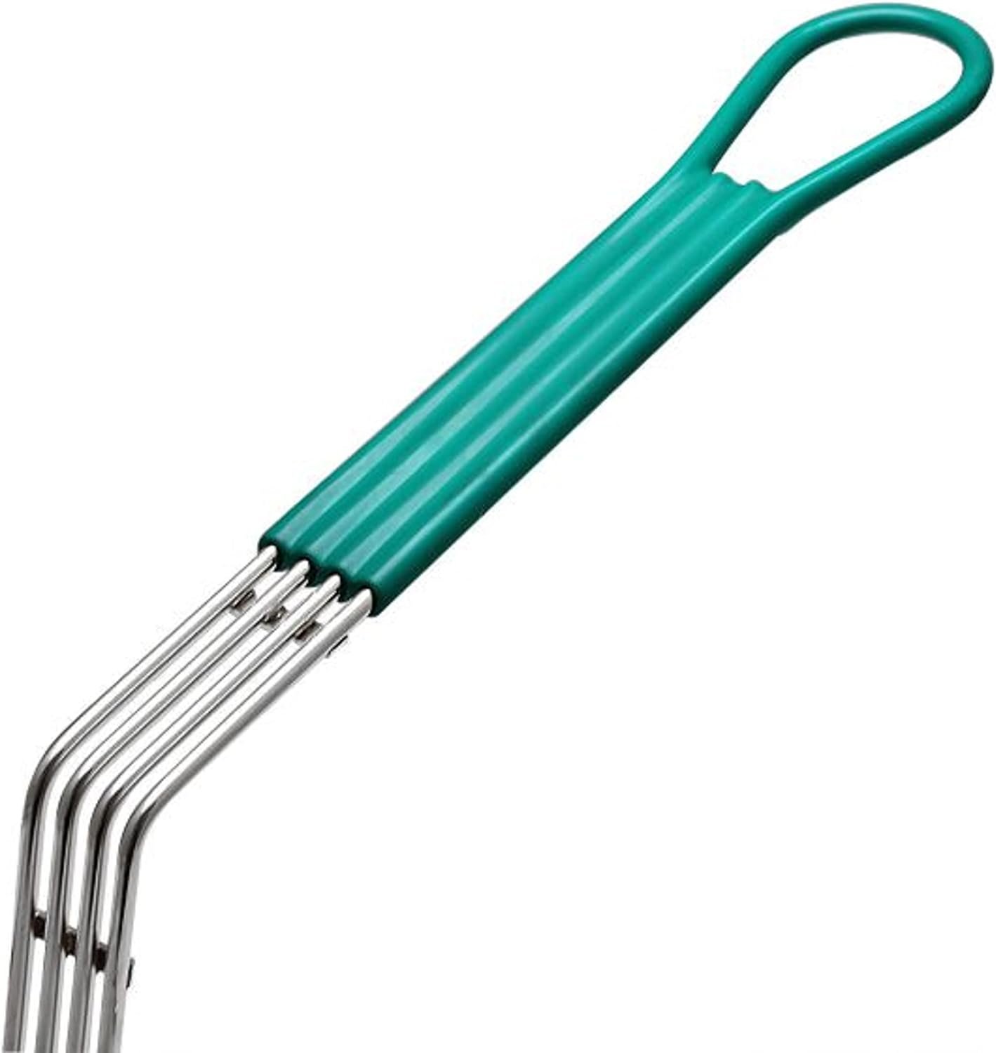 TrueCraftware-17 x 8 x 5-3/4 Rectangular Deep Fry Basket with Hook Heavy Duty Nickel Plated Iron with Yellow Coated Handle - for Home and Restaurant Kitchen Frying Chips Fish Sausages