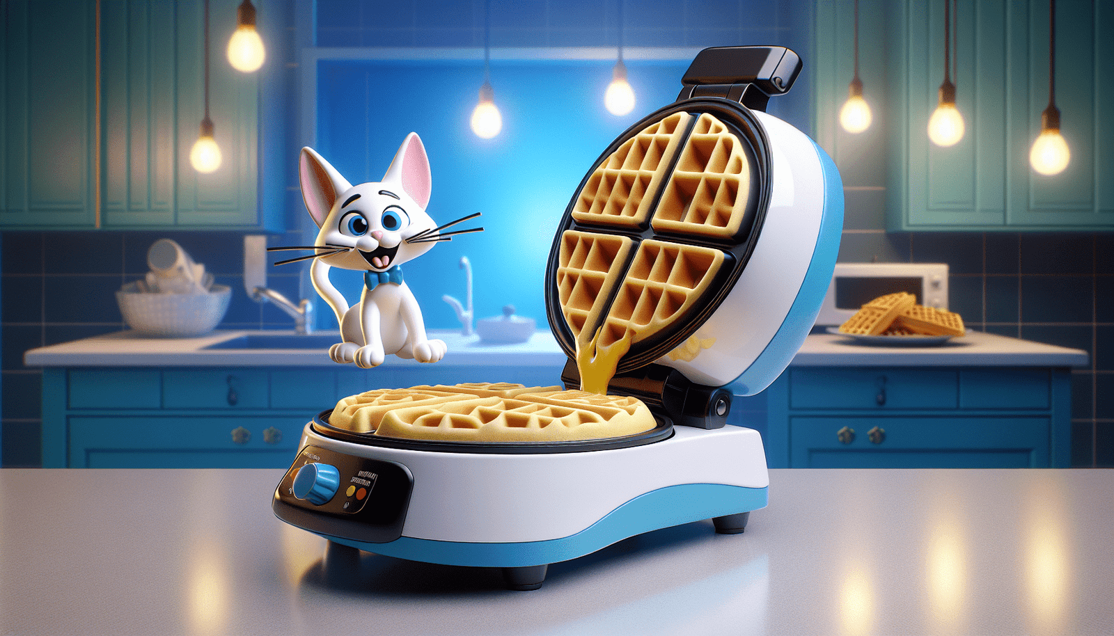 Uncanny Brands Hello Kitty Red Waffle Maker - Make Hello Kitty Waffles - Kitchen Appliance