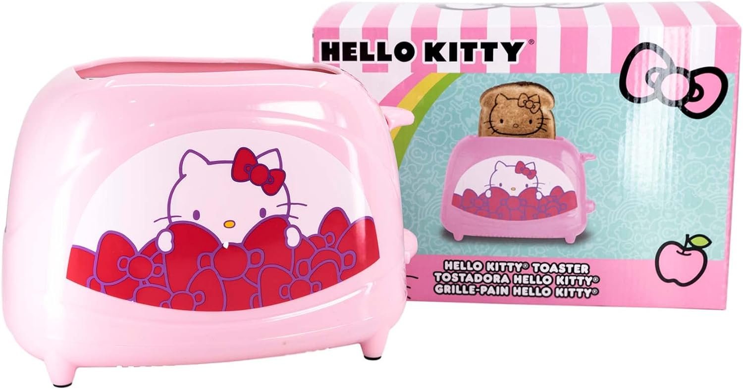 Uncanny Brands Hello Kitty Two-Slice Toaster- Toasts Your Favorite Kitty On Your Toast Uncanny Brands Hello Kitty Two-Slice Toaster- Toasts Your Favorite Kitty On Your Toast