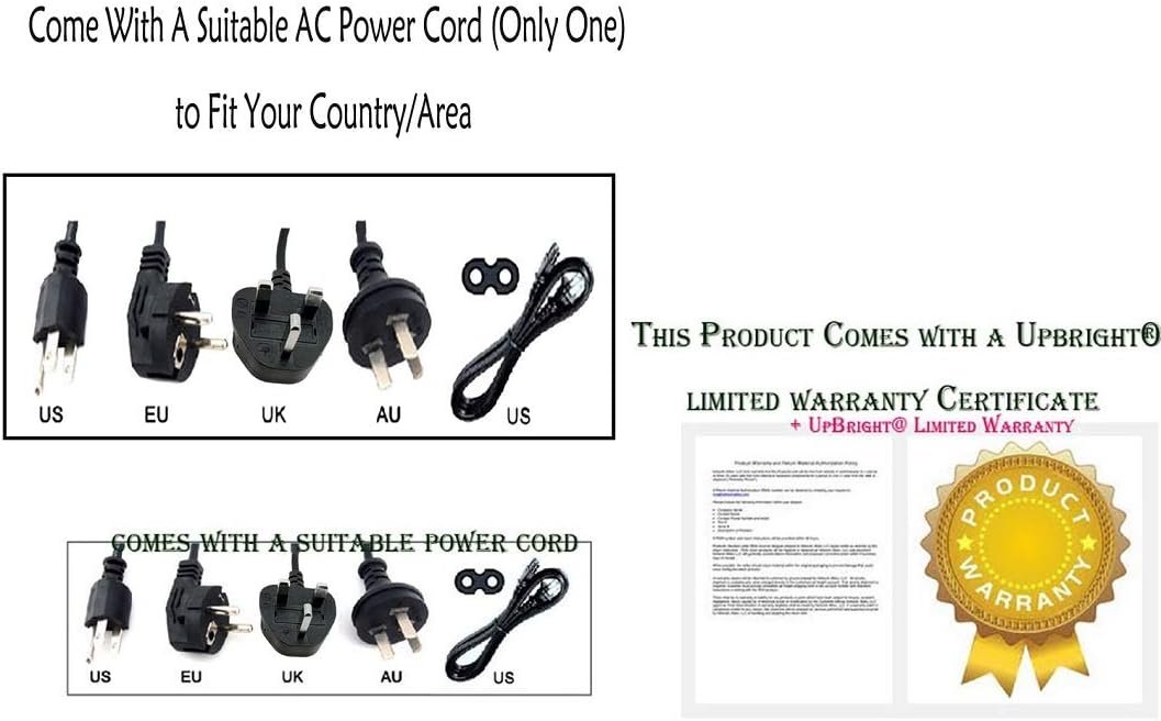 UpBright AC 120V Power Cord Cable Plug Lead Charger Compatible with Frigidaire EFMIS170-BLACK EFMIS170-PINK EFMIS170-WHITE 6.5L 9Can Retro Mini Cooler Portable Fridge Brushed Steel Rugged Refrigerator UpBright AC 120V Power Cord Cable Plug Lead Charger Compatible with Frigidaire EFMIS170-BLACK EFMIS170-PINK EFMIS170-WHITE 6.5L 9Can Retro Mini Cooler Portable Fridge Brushed Steel Rugged Refrigerator