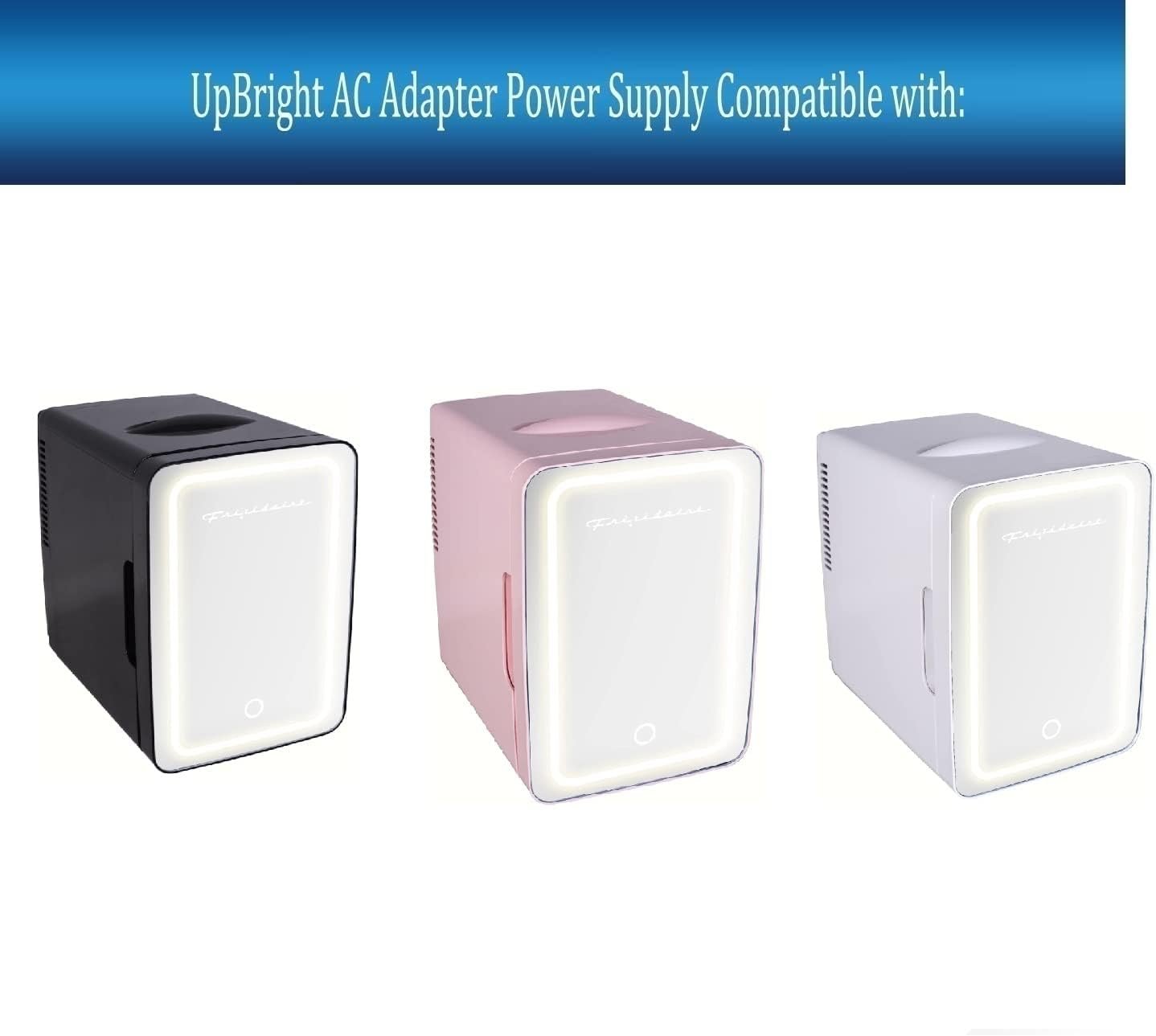 UpBright AC 120V Power Cord Cable Plug Lead Charger Compatible with Frigidaire EFMIS170-BLACK EFMIS170-PINK EFMIS170-WHITE 6.5L 9Can Retro Mini Cooler Portable Fridge Brushed Steel Rugged Refrigerator UpBright AC 120V Power Cord Cable Plug Lead Charger Compatible with Frigidaire EFMIS170-BLACK EFMIS170-PINK EFMIS170-WHITE 6.5L 9Can Retro Mini Cooler Portable Fridge Brushed Steel Rugged Refrigerator