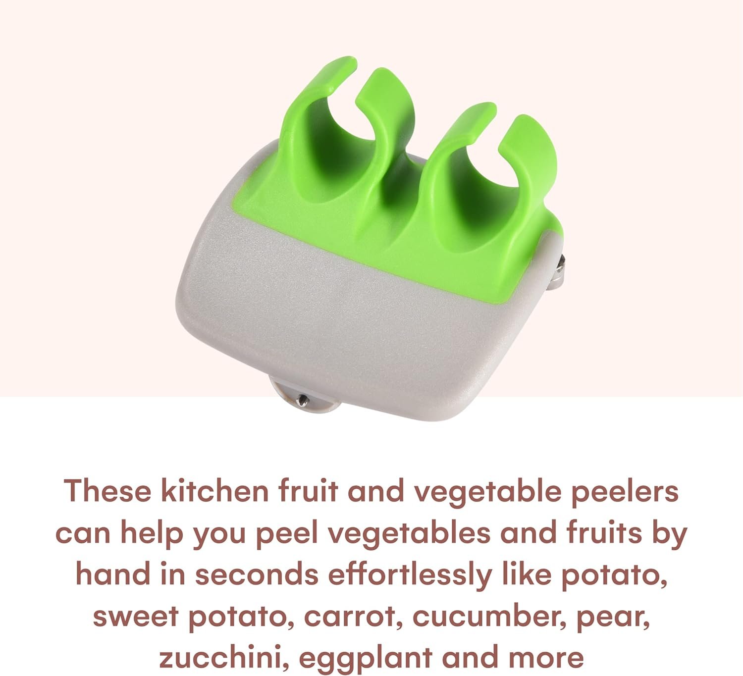 Vegetable and Fruit Peeler - Palm Peelers with Rubber Finger Grips - Peel Potato, Carrot, Apple, Kiwi,  Cucumber, Hand Peeling Vegetables - Veggie Peel Tools for Kitchen - Potato Eye Remover Vegetable and Fruit Peeler - Palm Peelers with Rubber Finger Grips - Peel Potato, Carrot, Apple, Kiwi,  Cucumber, Hand Peeling Vegetables - Veggie Peel Tools for Kitchen - Potato Eye Remover