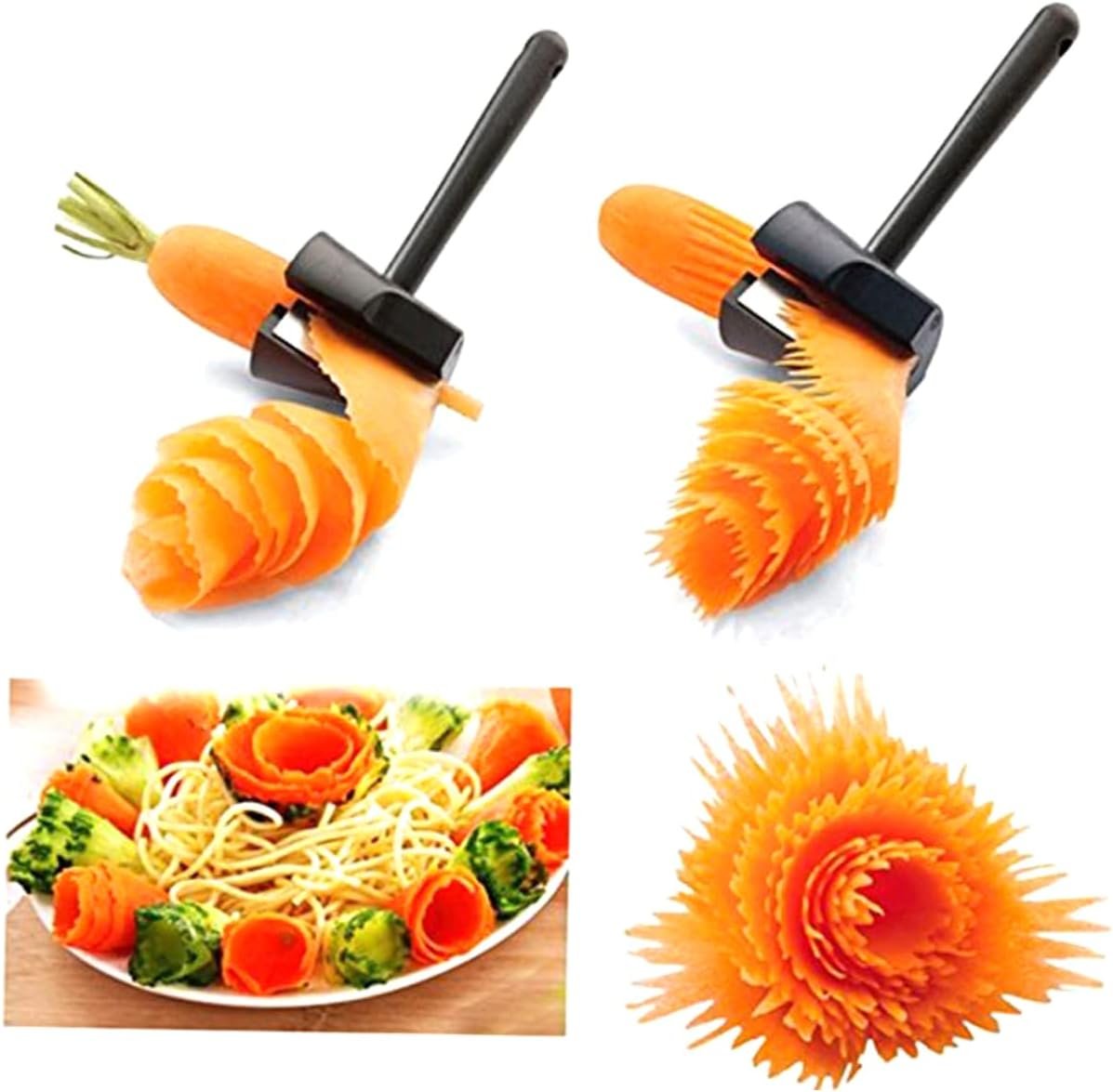 Vegetable Cutter On Carrot Grater Mandoline Cutter Cucumber Shaper Carrot Crusher Vegetable Cutter Spiralizer Manual Kitchen Utensils