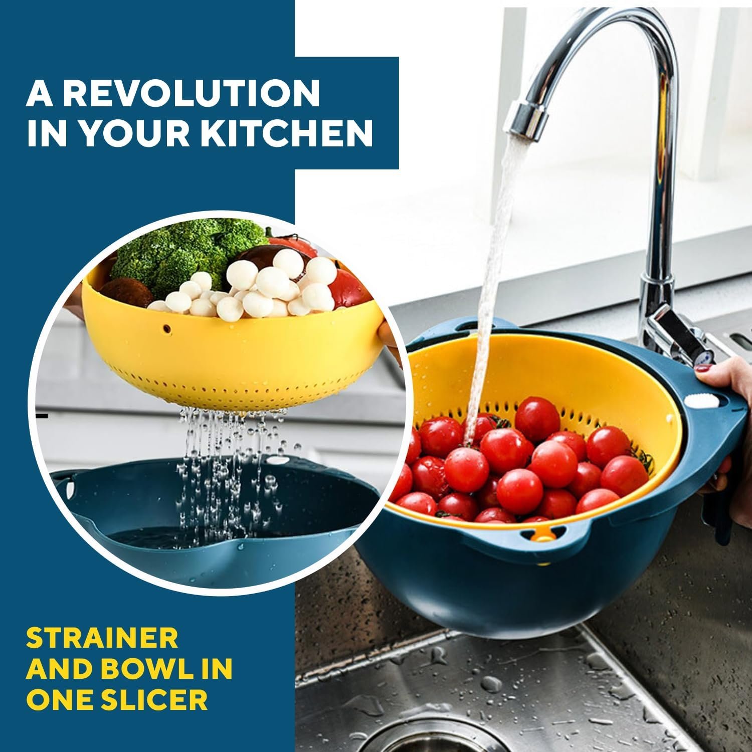 Vegetable Slicer 10 in 1 - Multifunction Plastic Kitchen Chopper, Mandoline, Portable Spiralizer  Bowl, Professional Multipurpose Manual Cutter for Food, Veggie, Fruits, Potato