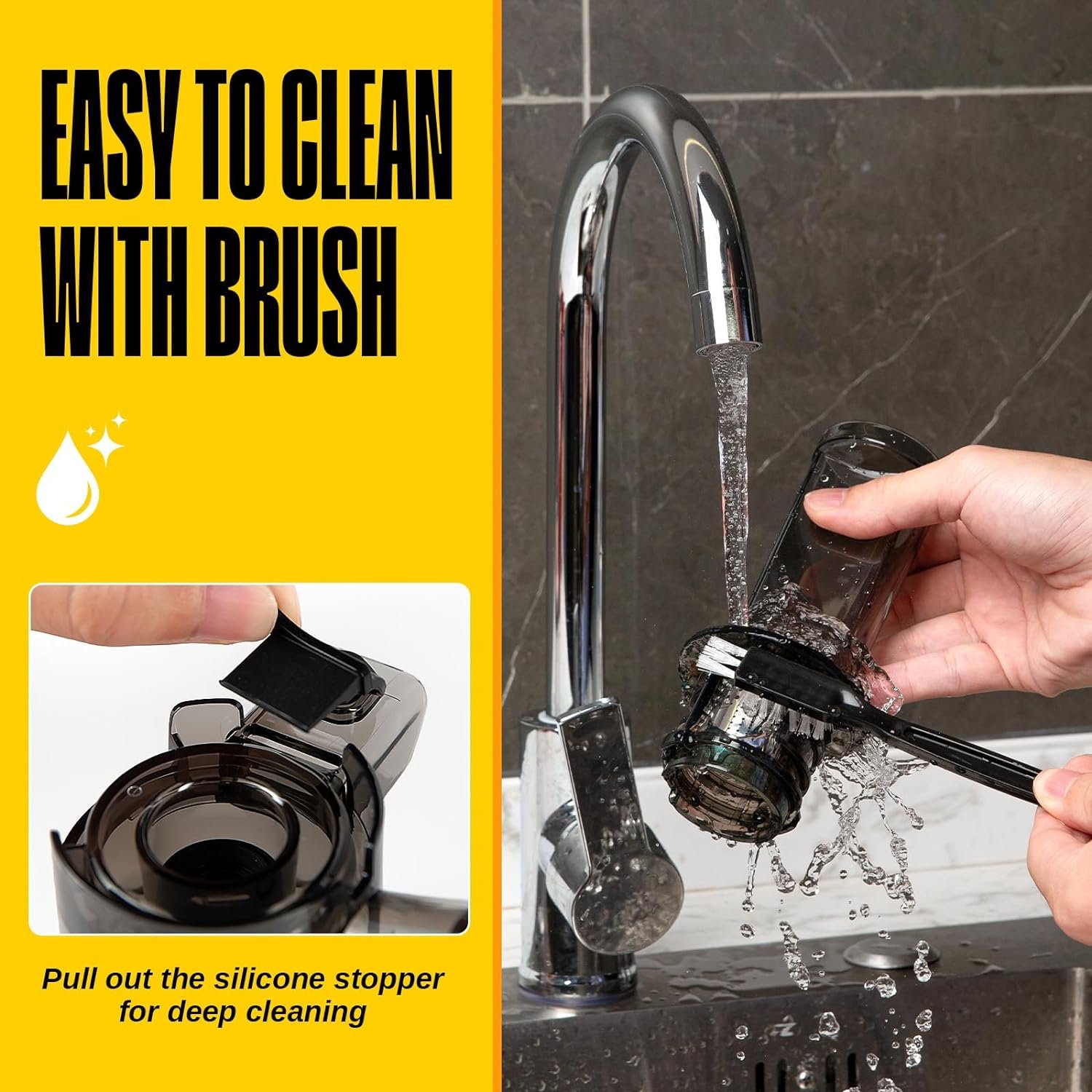 Ventray Essential Ginnie Juicer Compact Small Cold Press Juicer Masticating Slow Juicer with 60RPM Low Speed, Easy to Clean  Nutrient Dense, Eco-Friendly Packaging, Sunny Yellow Ventray Essential Ginnie Juicer Compact Small Cold Press Juicer Masticating Slow Juicer with 60RPM Low Speed, Easy to Clean  Nutrient Dense, Eco-Friendly Packaging, Sunny Yellow