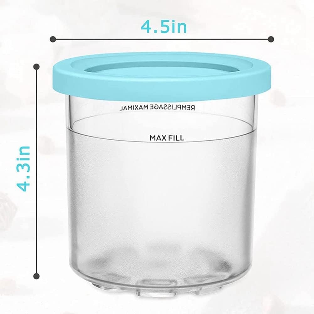 VENYAA Ice Cream Cup, Ice Cream Containers with Lids for Ninja Creami Pints NC301 NC300 NC299AMZ Series Ice Cream Maker