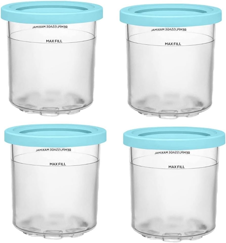 VENYAA Ice Cream Cup, Ice Cream Containers with Lids for Ninja Creami Pints NC301 NC300 NC299AMZ Series Ice Cream Maker