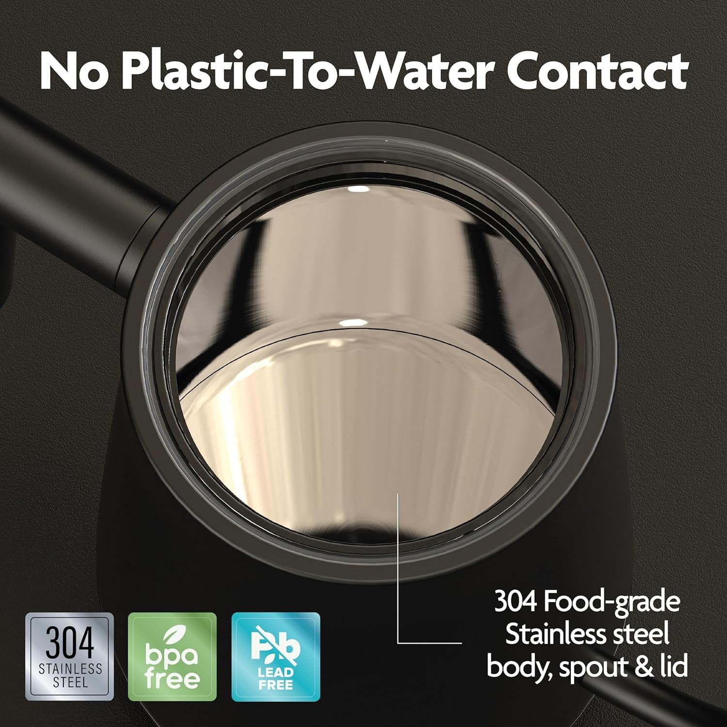 Vianté Electric Gooseneck Pour Over Kettle with Precise Temperature Control for Coffee  Tea. Rapid Boil, BPA-Free Stainless Steel. Includes Free paper Coffee Filters. 0.8L capacity