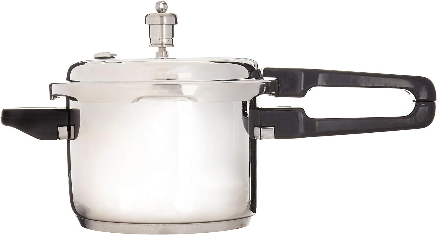 Vinod V-3L Stainless Steel Sandwich Bottom Pressure Cooker, 3-Liter, Medium, Silver Vinod V-3L Stainless Steel Sandwich Bottom Pressure Cooker, 3-Liter, Medium, Silver