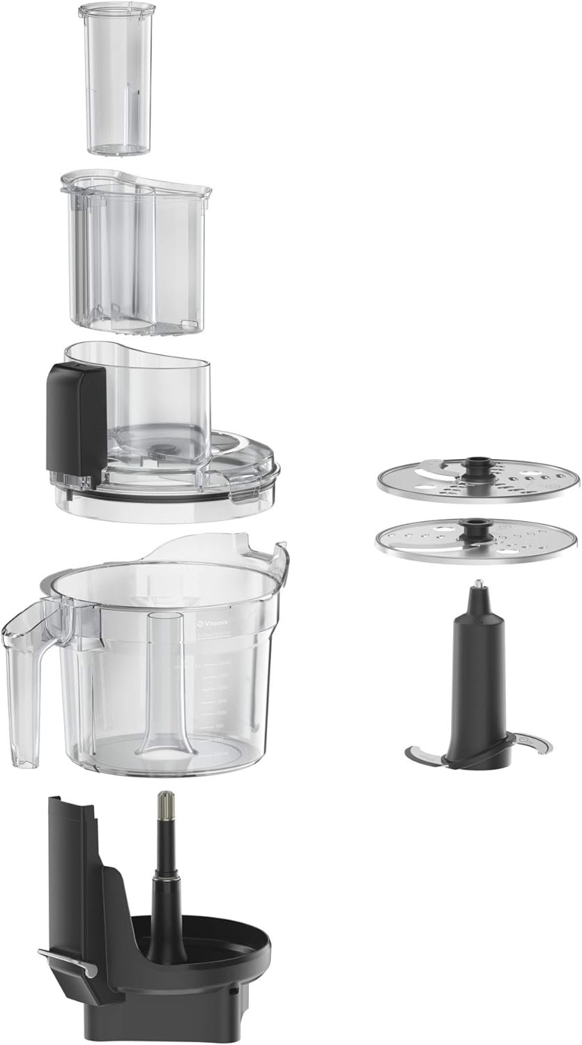 Vitamix 12-Cup Food Processor Attachment with SELF-DETECT™, Compatible with Ascent and Venturist Series, Black