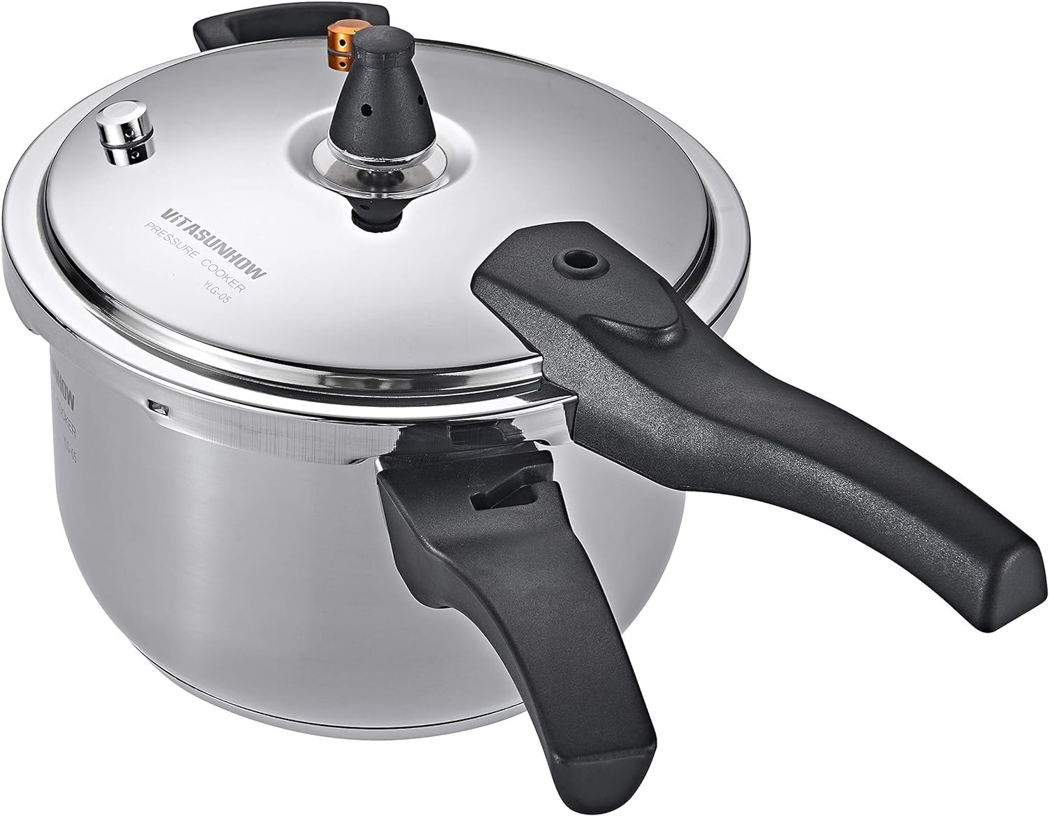 VITASUNHOW Stainless Steel Pressure Cooker with Steamer Basket, Faster Cooking and Safety Pressure Release (9-Liter) VITASUNHOW Stainless Steel Pressure Cooker with Steamer Basket, Faster Cooking and Safety Pressure Release (9-Liter)